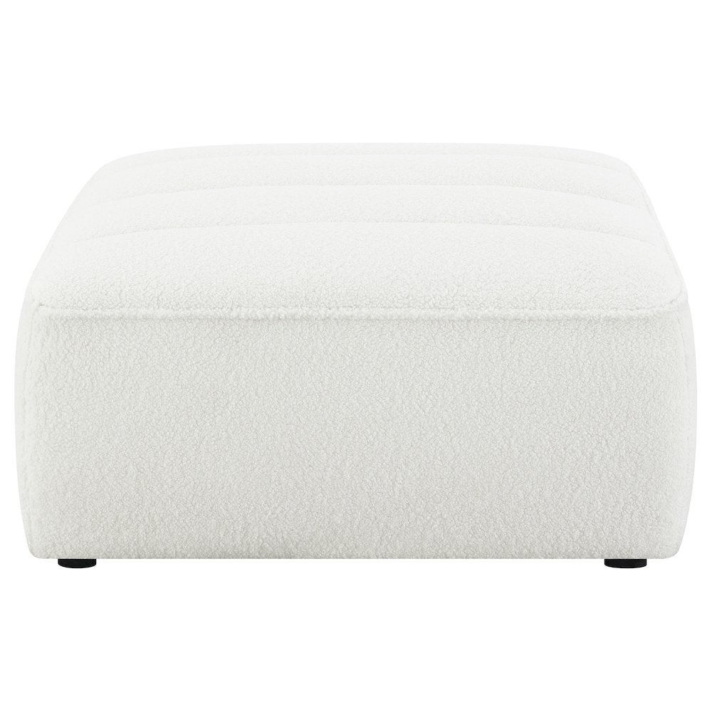 Sunny Square Upholstered Ottoman Natural. Picture 3