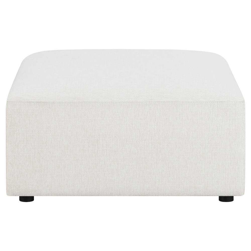 Freddie Square Upholstered Ottoman Pearl. Picture 3
