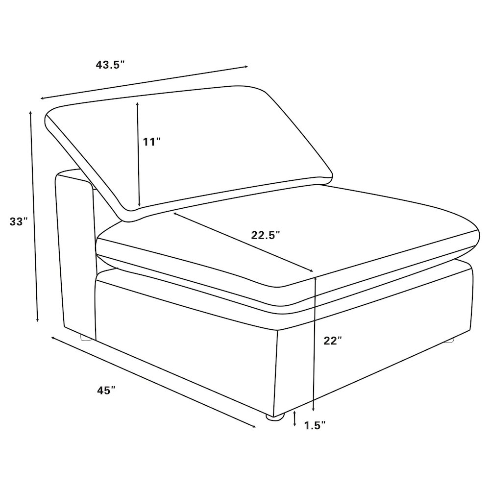 Raleigh 5-piece Boucle Upholstered Modular Sectional Grey. Picture 13