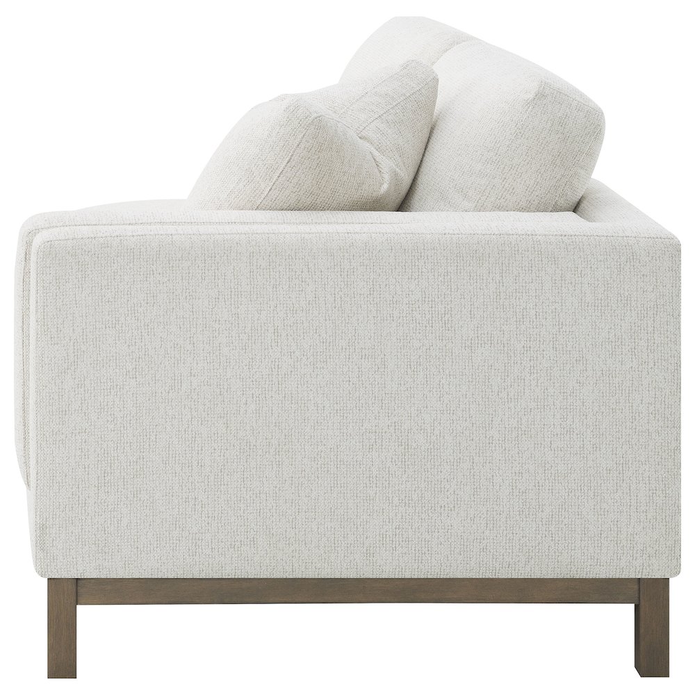 Geneva Boucle Upholstered Sectional Chaise Sofa Sand. Picture 8