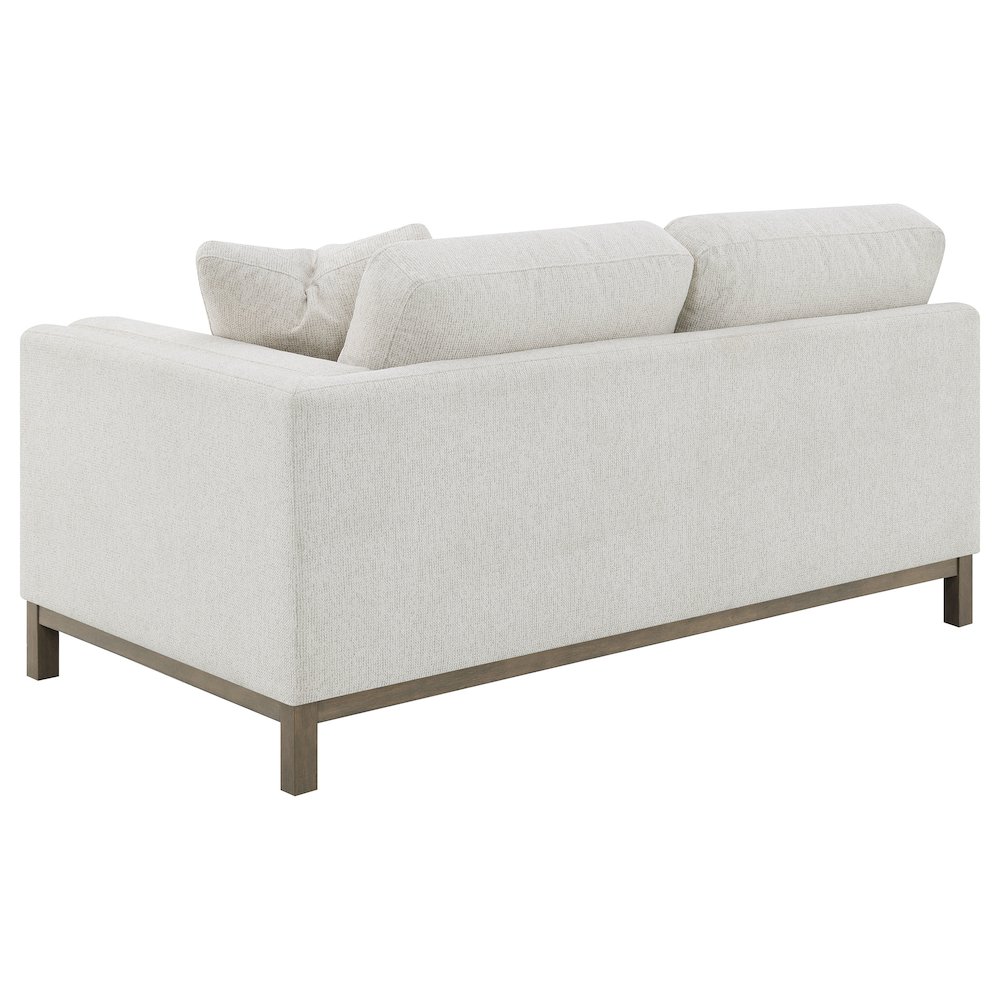 Geneva Boucle Upholstered Sectional Chaise Sofa Sand. Picture 9