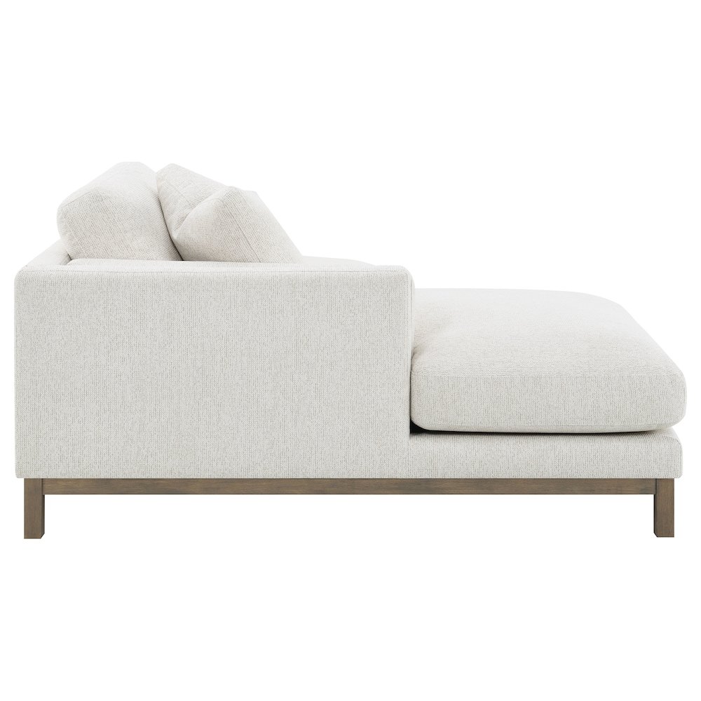 Geneva Boucle Upholstered Sectional Chaise Sofa Sand. Picture 15