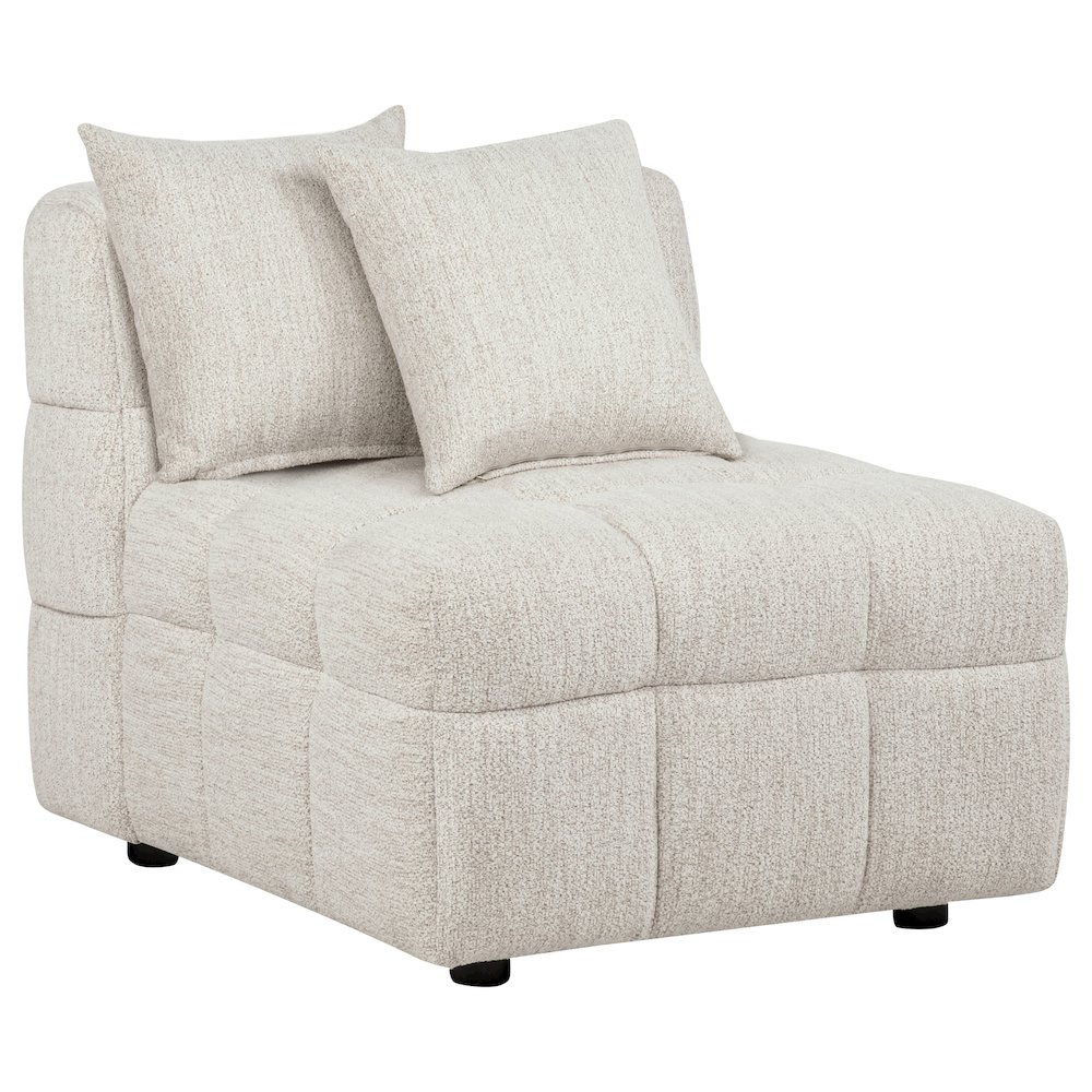 Amara Upholstered Armless Chair. Picture 1