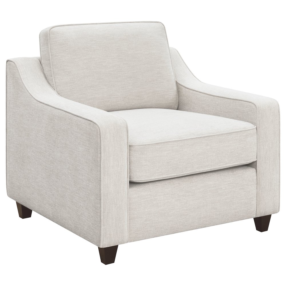 Christine 3-piece Upholstered Sloped Arm Sofa Set Beige. Picture 10