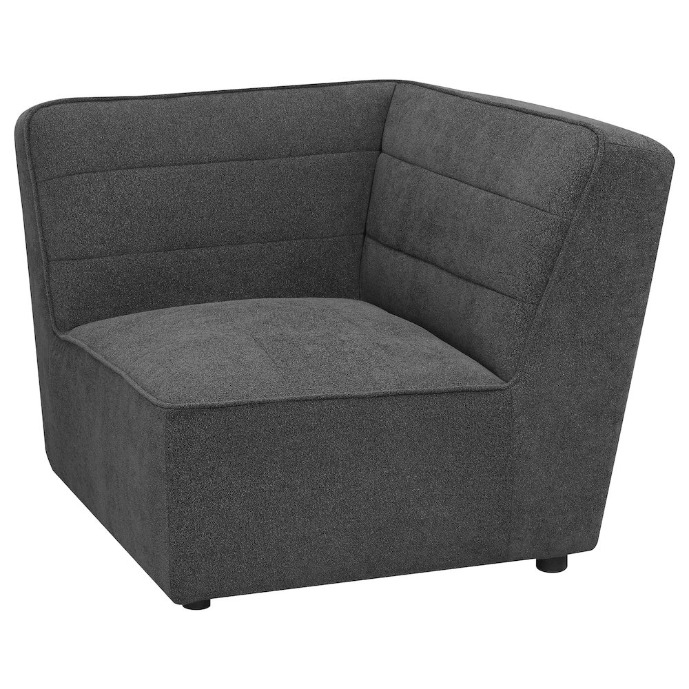 Sunny Upholstered Corner Chair Dark Charcoal. Picture 4