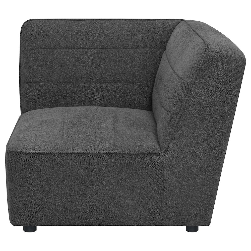 Sunny Upholstered Corner Chair Dark Charcoal. Picture 5