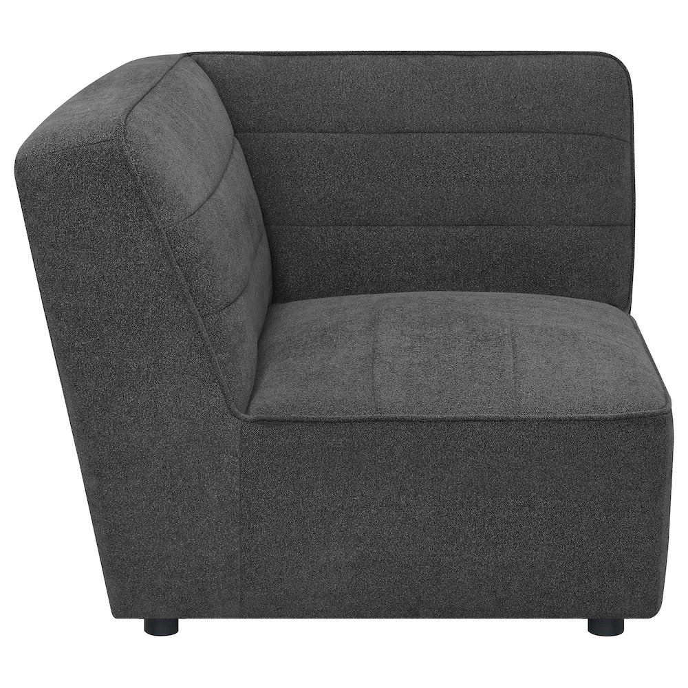 Sunny Upholstered Corner Chair Dark Charcoal. Picture 7