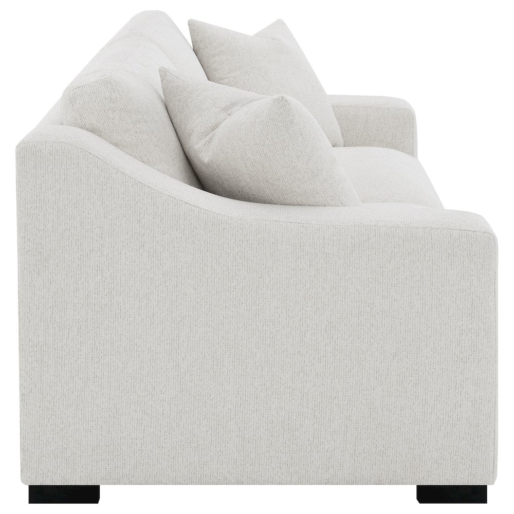 Ashlyn Fabric Upholstered Track Arm Sofa Sand. Picture 7