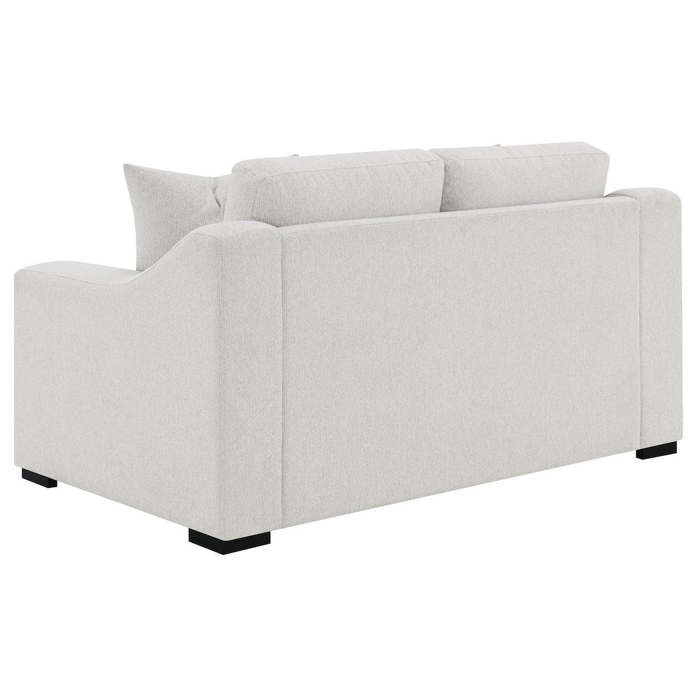 Ashlyn Fabric Upholstered Track Arm Loveseat Sand. Picture 5