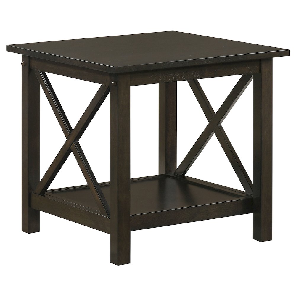 Rachelle 3-piece Rectangular Coffee Table Set Deep Merlot. Picture 6