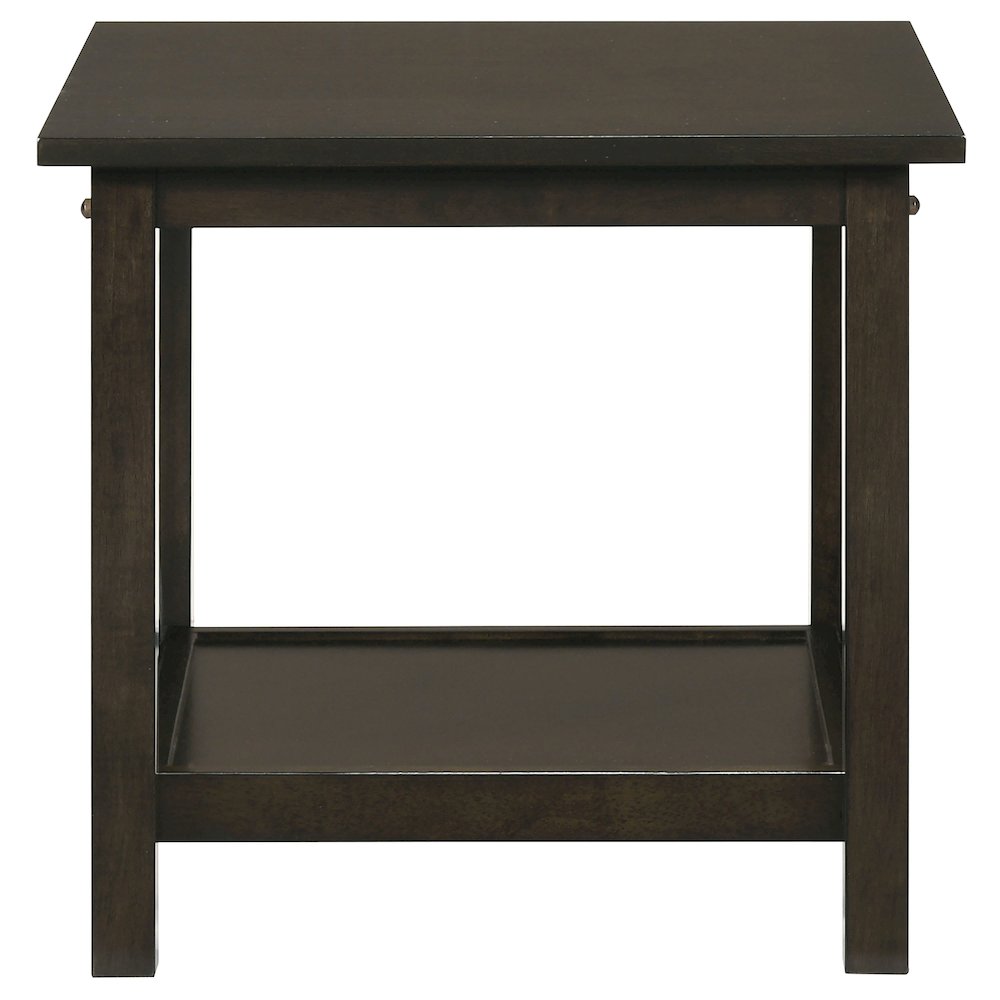 Rachelle 3-piece Rectangular Coffee Table Set Deep Merlot. Picture 7