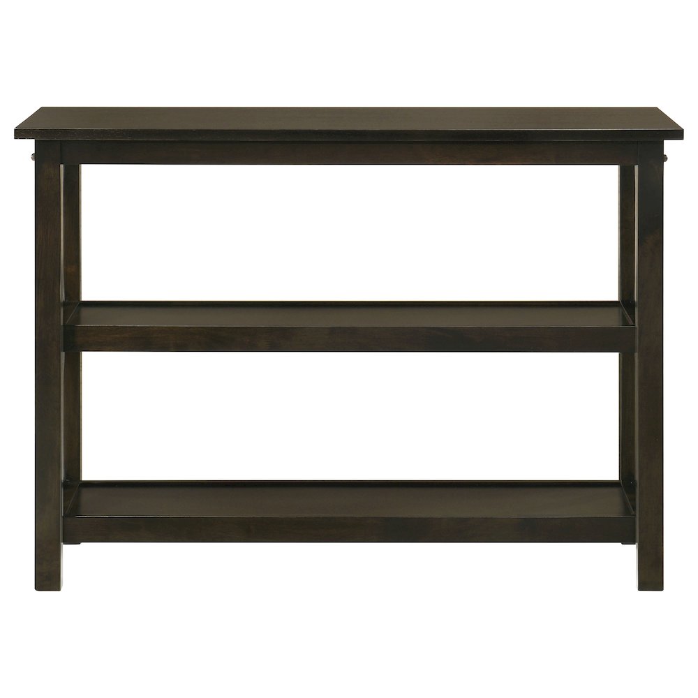 Rachelle 2-shelf Wood Entryway Console Table Deep Merlot. Picture 3