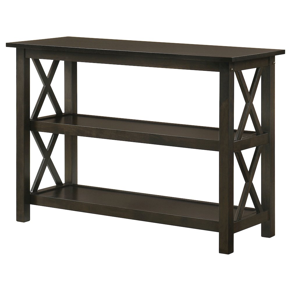Rachelle 2-shelf Wood Entryway Console Table Deep Merlot. Picture 5