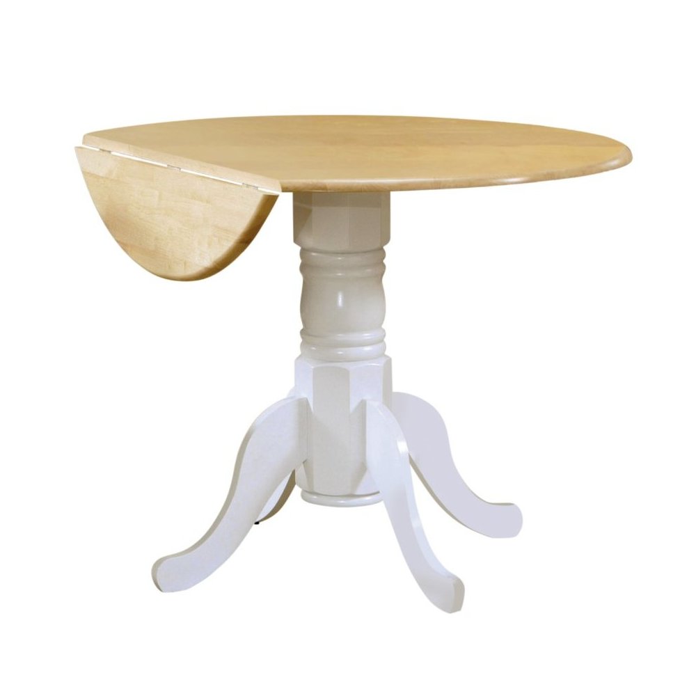 Allison Round 40-inch Drop Leaf Extension Dining Table Top ONLY (base not included). Picture 1