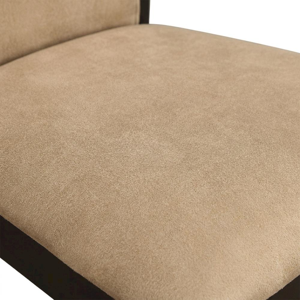 Polyester-Upholstered Wood Dining Side Chair with Closed Back, Set of 2. Picture 7