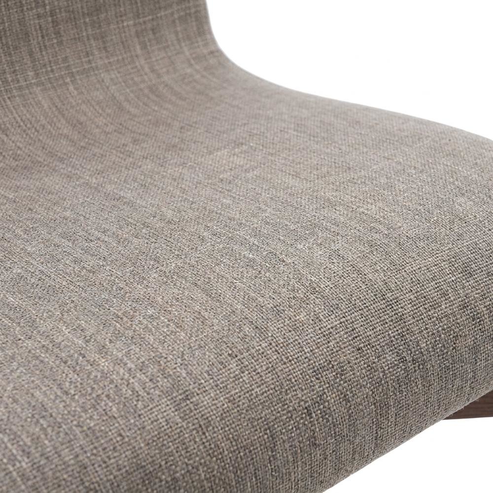 Mid-Century Modern Upholstered Dining Chair with Wood Legs, Set of 2. Picture 7