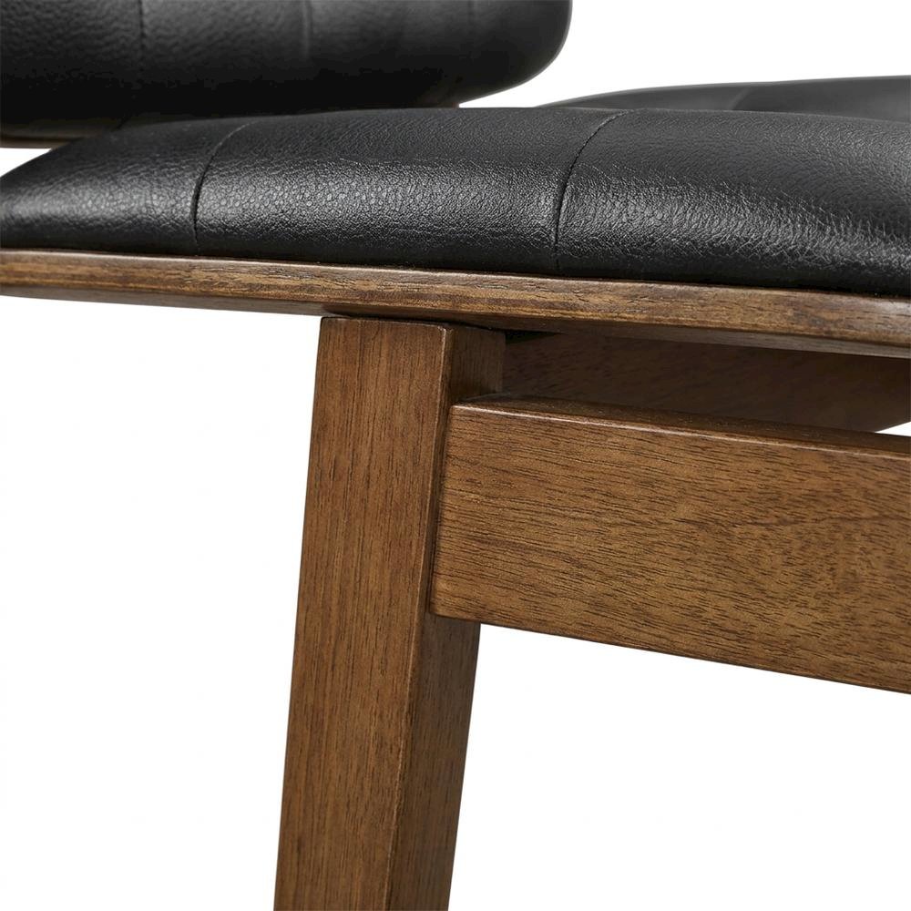 Polyester Upholstered Mid-Century Modern Dining Side Chair, Set of 2. Picture 6