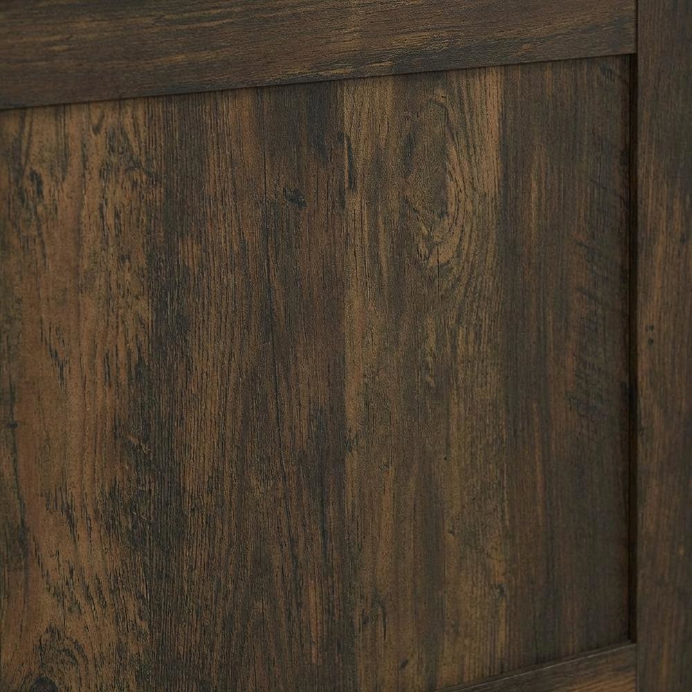 Dark Pine 3-Shelf Media Tower With Transitional Style And Tipover Restraint. Picture 5