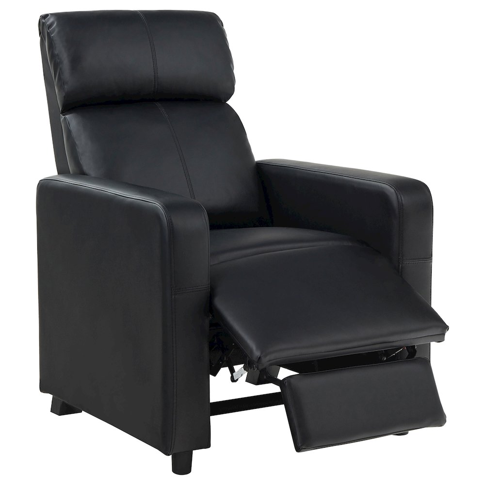 Toohey Upholstered Tufted Recliner Living Room Set Black. Picture 4