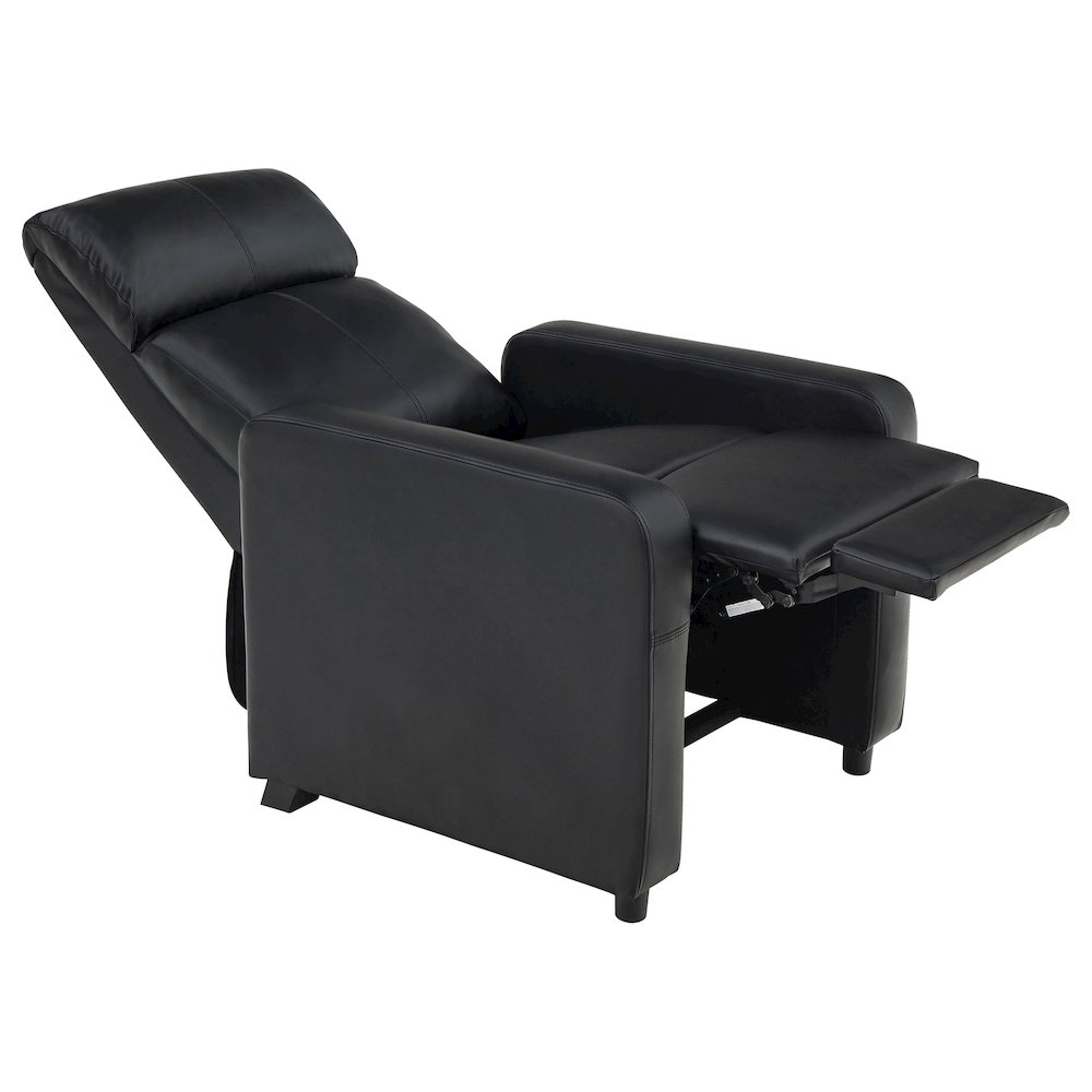 Toohey Upholstered Tufted Recliner Living Room Set Black. Picture 5