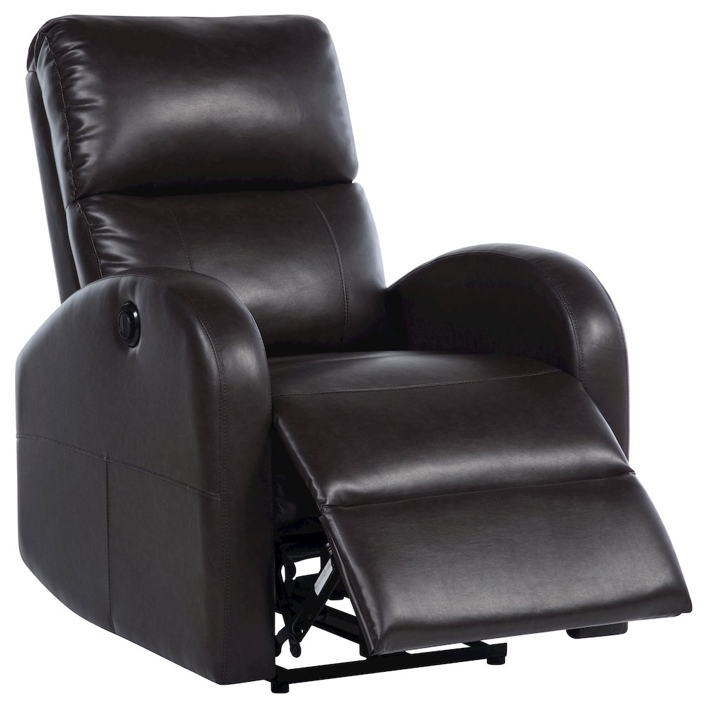 Grant Upholstered Power Recliner Chair Brown. Picture 1