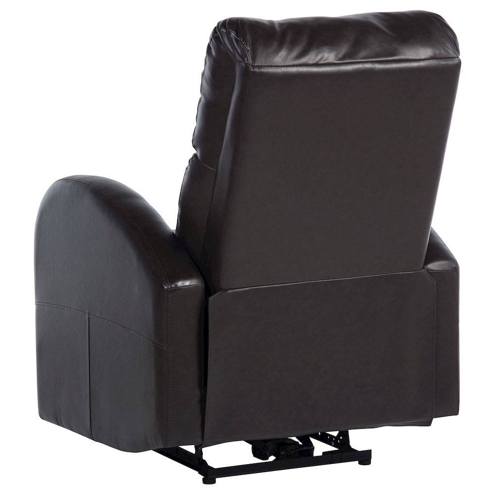 Grant Upholstered Power Recliner Chair Brown. Picture 6