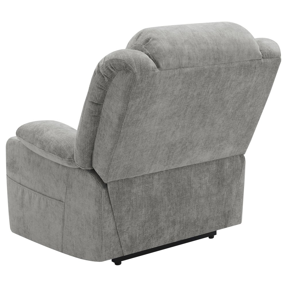 Houston Upholstered Power Lift Recliner Grey. Picture 8
