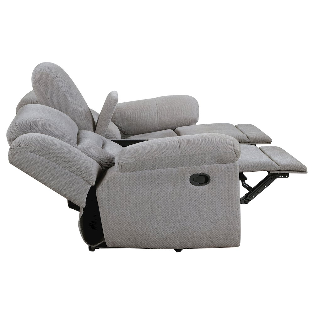 Gilson 3-piece Chenille Upholstered Sofa Set Grey. Picture 8