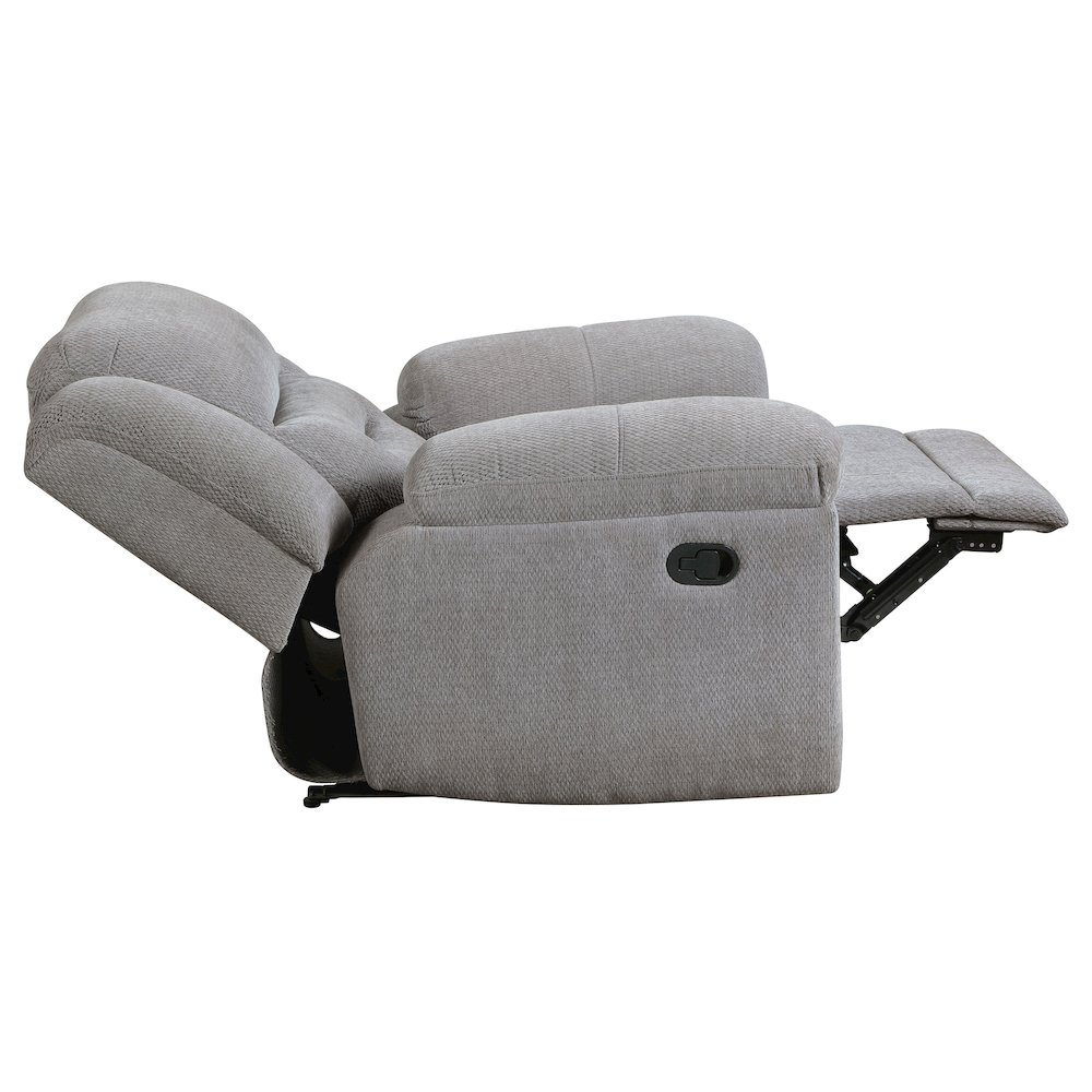 Gilson 3-piece Chenille Upholstered Sofa Set Grey. Picture 11