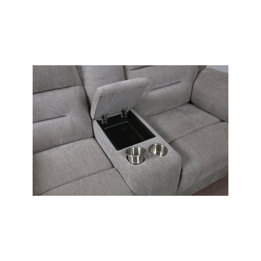 Gilson 3-piece Chenille Upholstered Sofa Set Grey. Picture 15