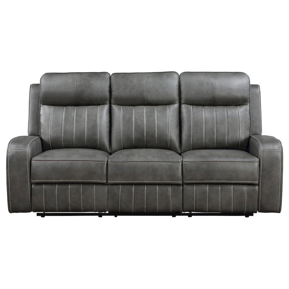 Raelynn 2-piece Upholstered Reclining Sofa Set Grey. Picture 5