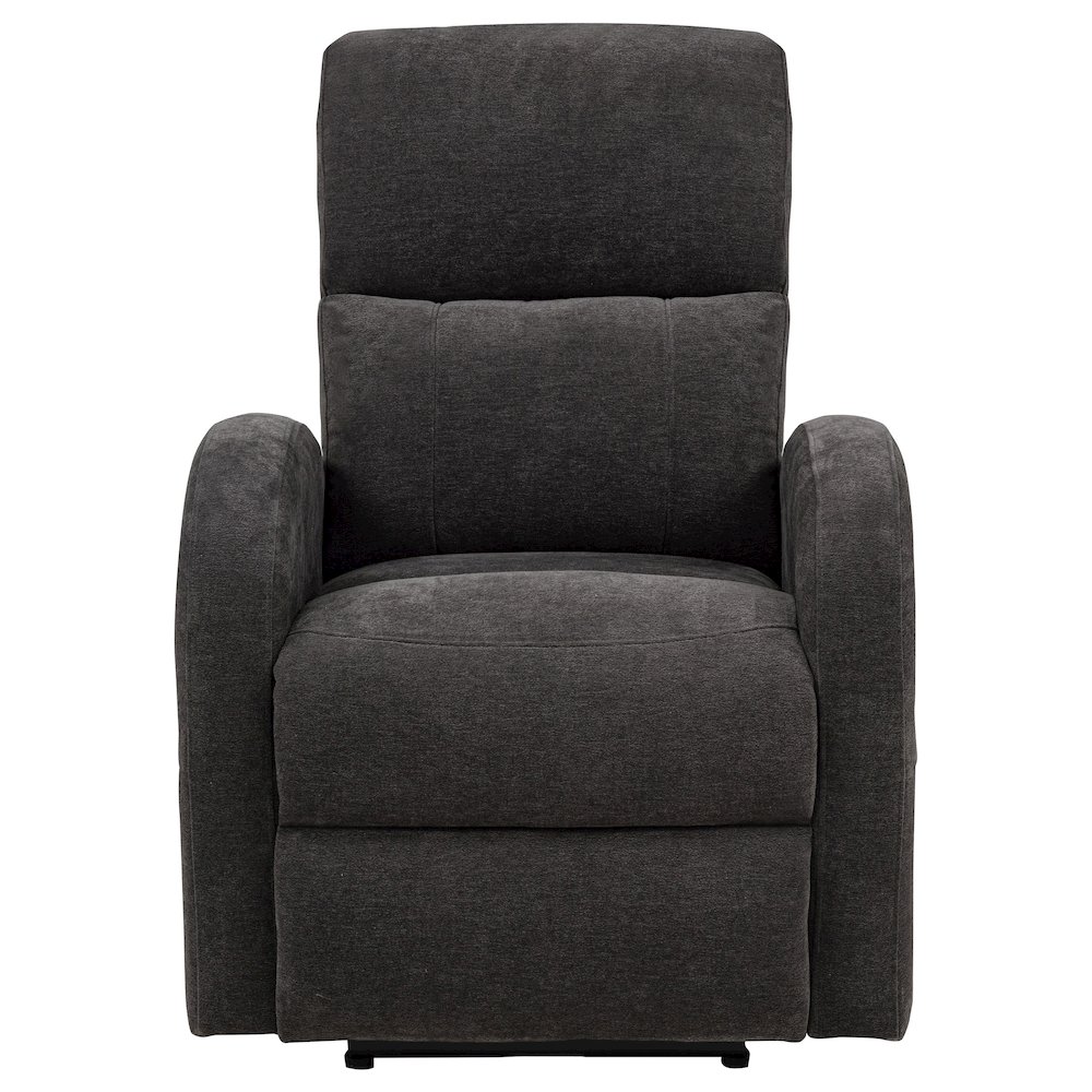 Grant Fabric Upholstered Power Recliner Chair Charcoal Grey. Picture 6