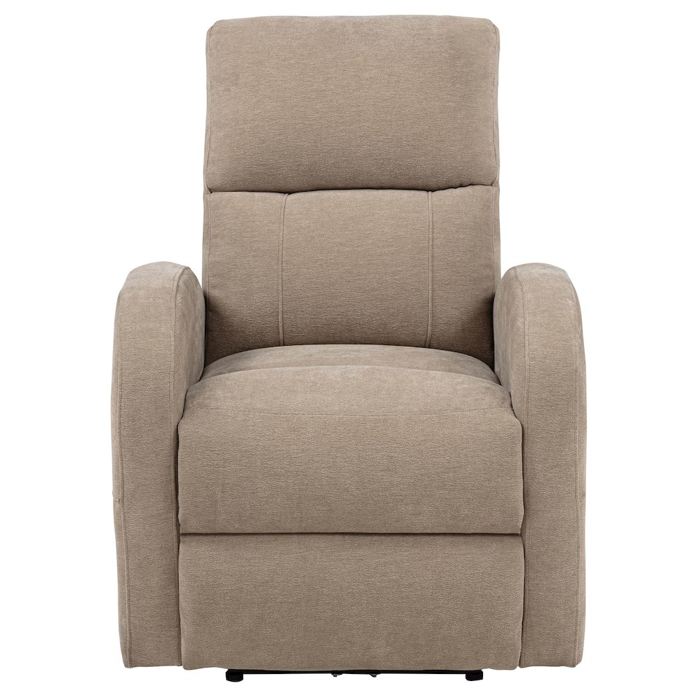 Grant Fabric Upholstered Power Recliner Chair Camel. Picture 6