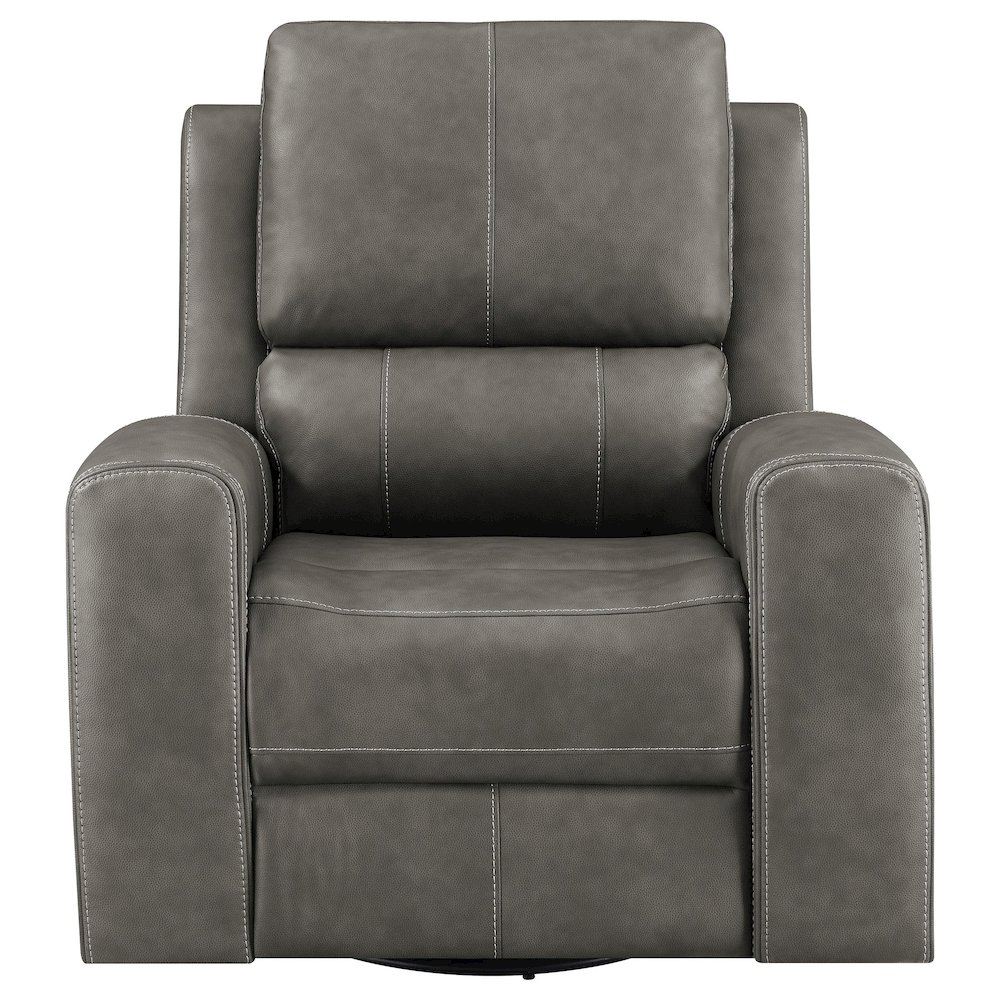 Brickston Triple Power Swivel Glider Recliner Charcoal. Picture 3