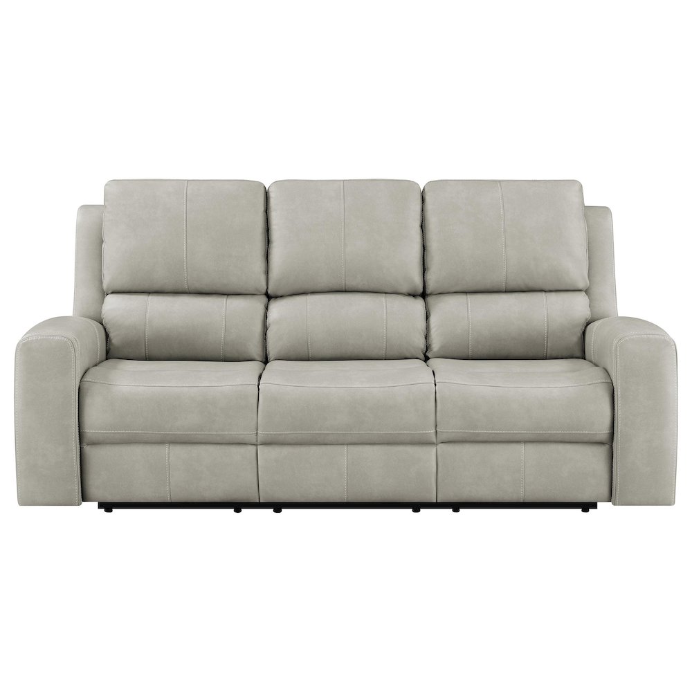 Brickston Triple Power Reclining Sofa Grey. Picture 3
