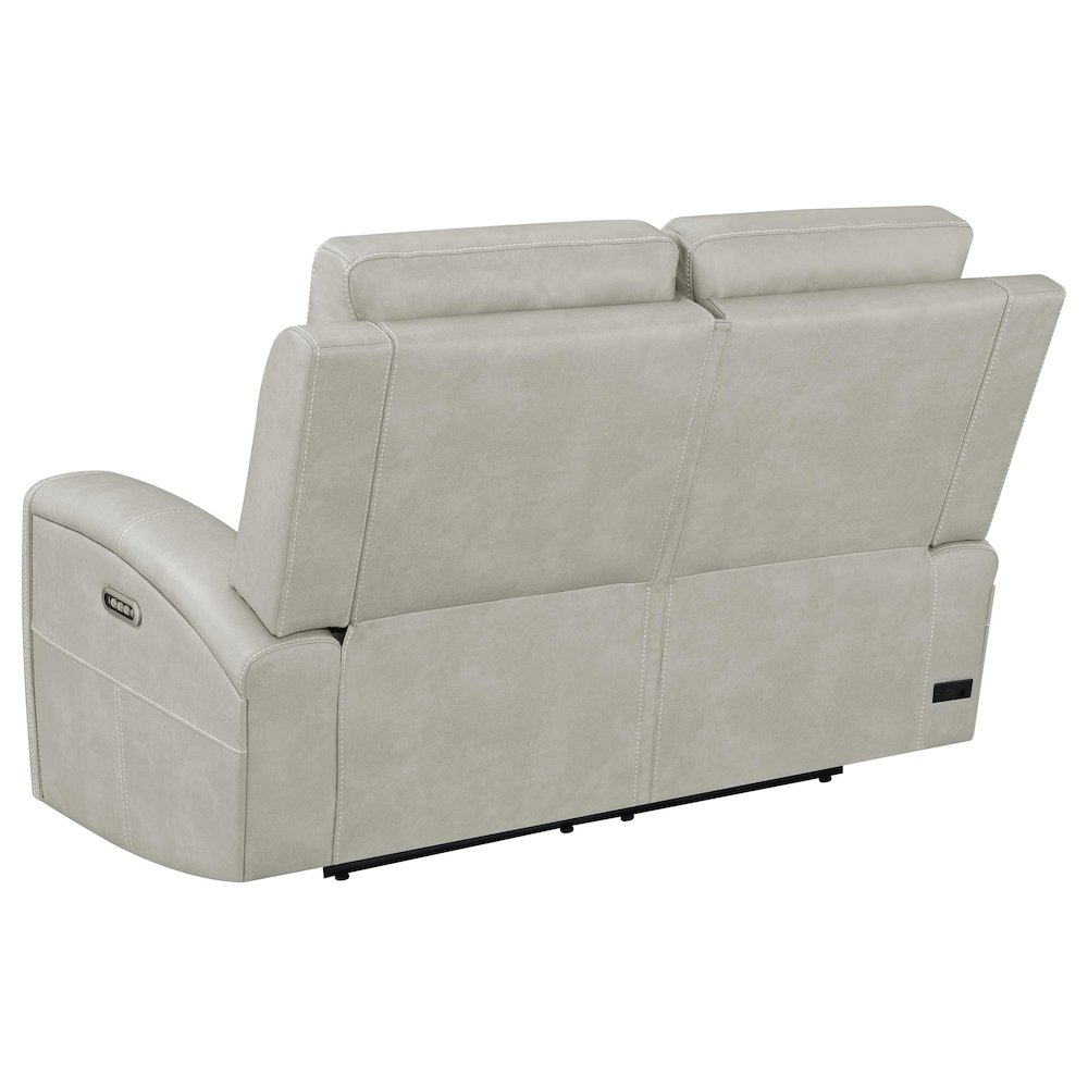 Brickston 2-piece Triple Power Reclining Sofa Set Grey. Picture 7