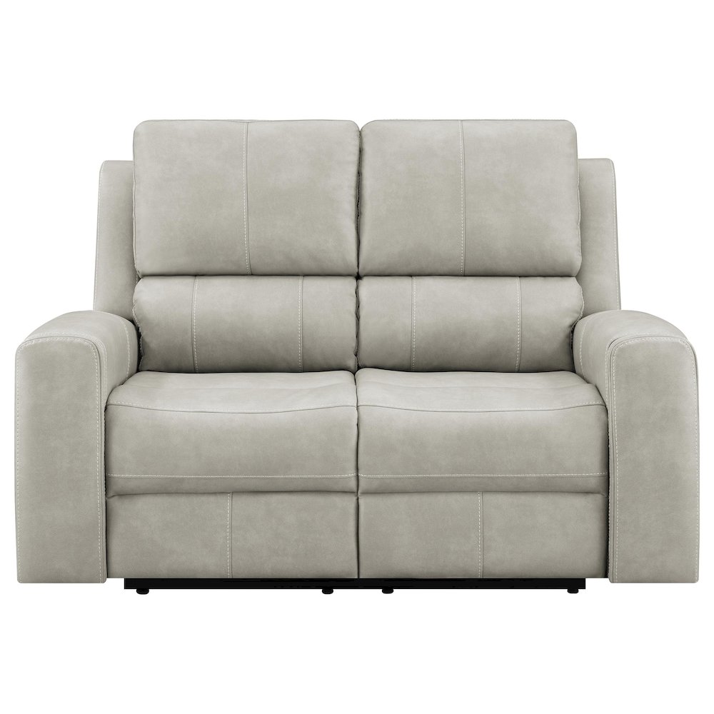 Brickston Triple Power Reclining Loveseat Grey. Picture 3