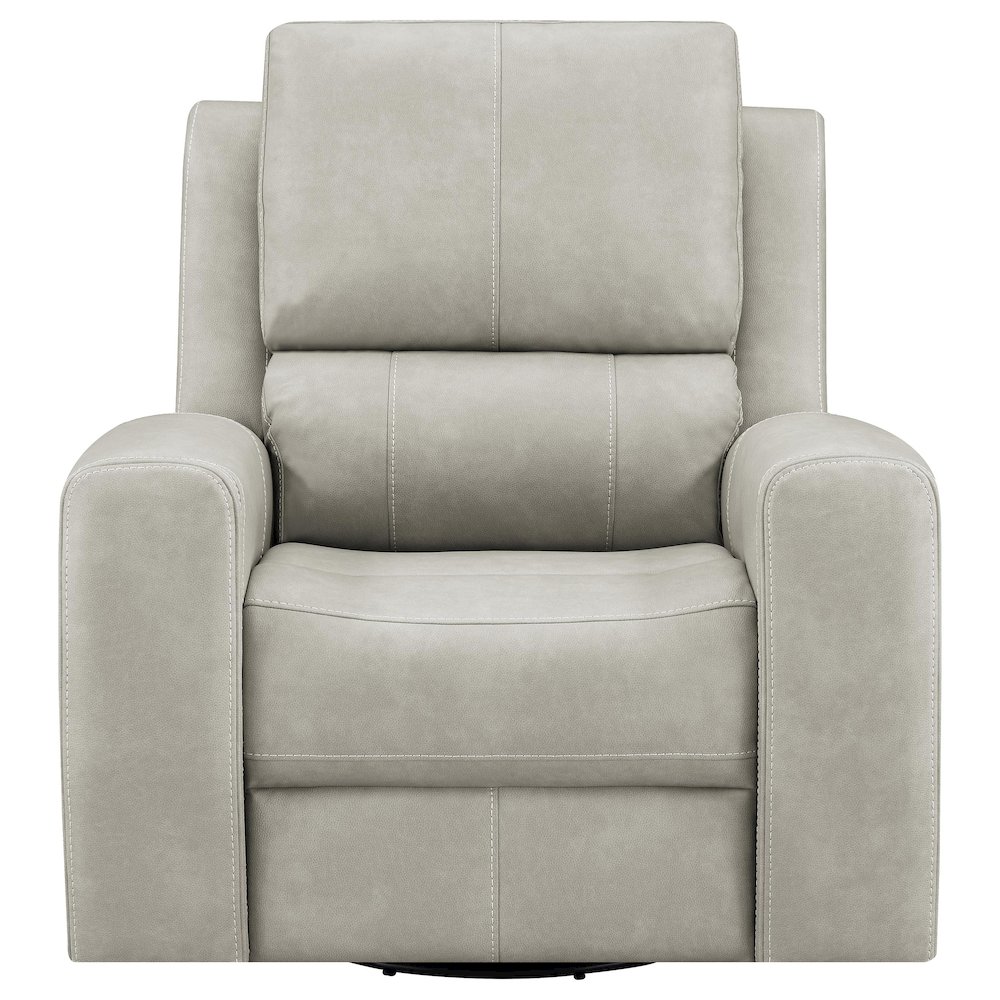 Brickston Triple Power Swivel Glider Recliner Grey. Picture 3