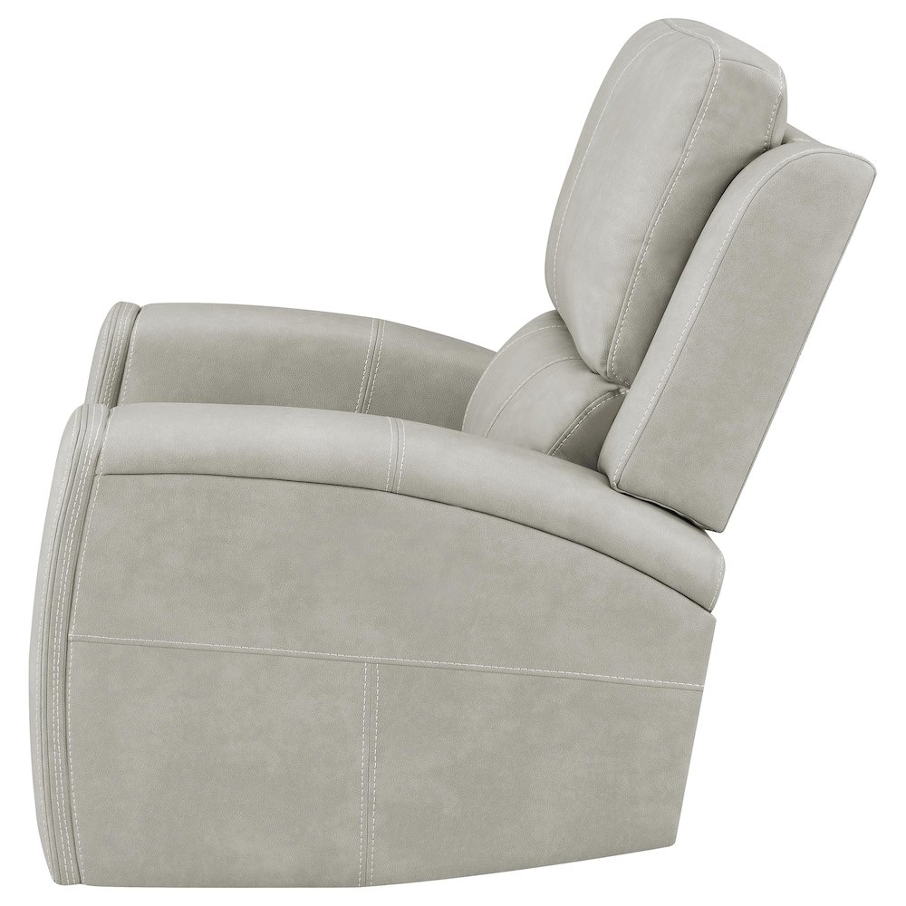 Brickston Triple Power Swivel Glider Recliner Grey. Picture 5