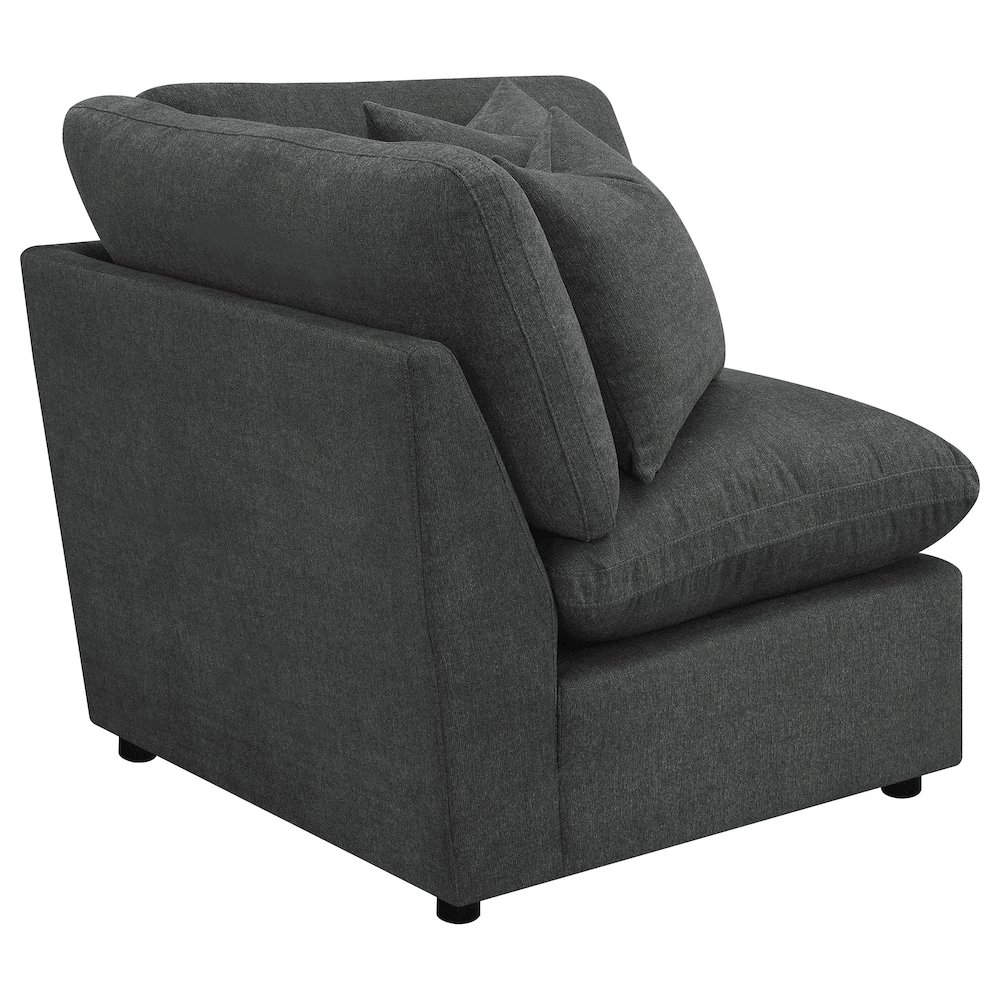 Collins Modular Corner Chair Dark Grey. Picture 2
