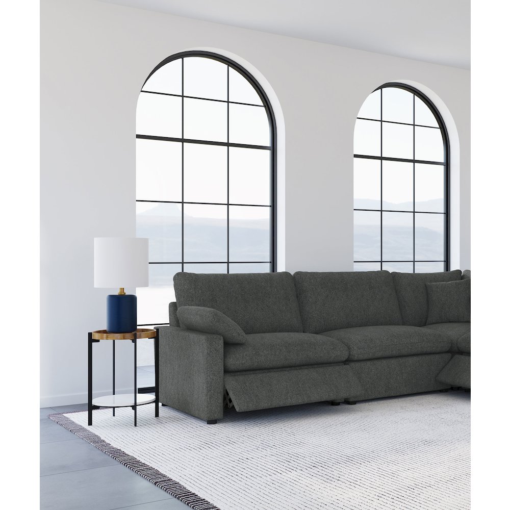 Collins Modular LAF Power Recliner Dark Grey. Picture 12