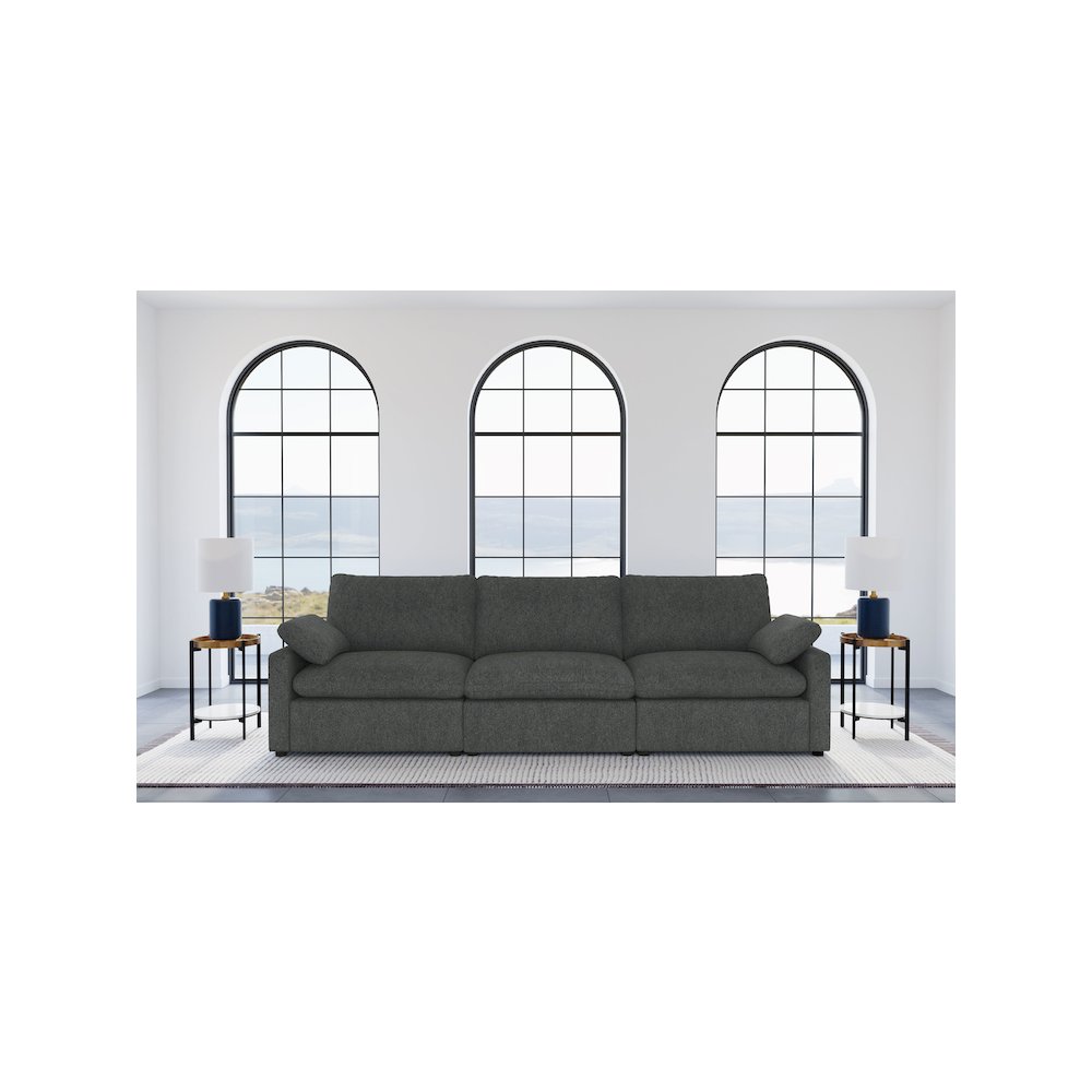 Collins Modular Power Sofa Dark Grey. Picture 9