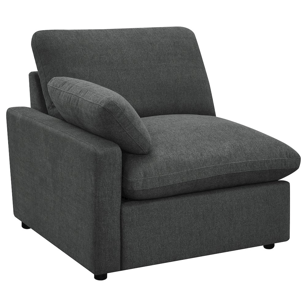 Collins Modular Power Loveseat Dark Grey. Picture 4