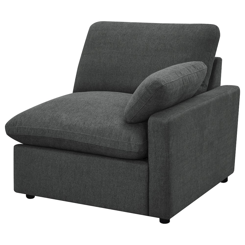 Collins Modular Power Loveseat Dark Grey. Picture 6