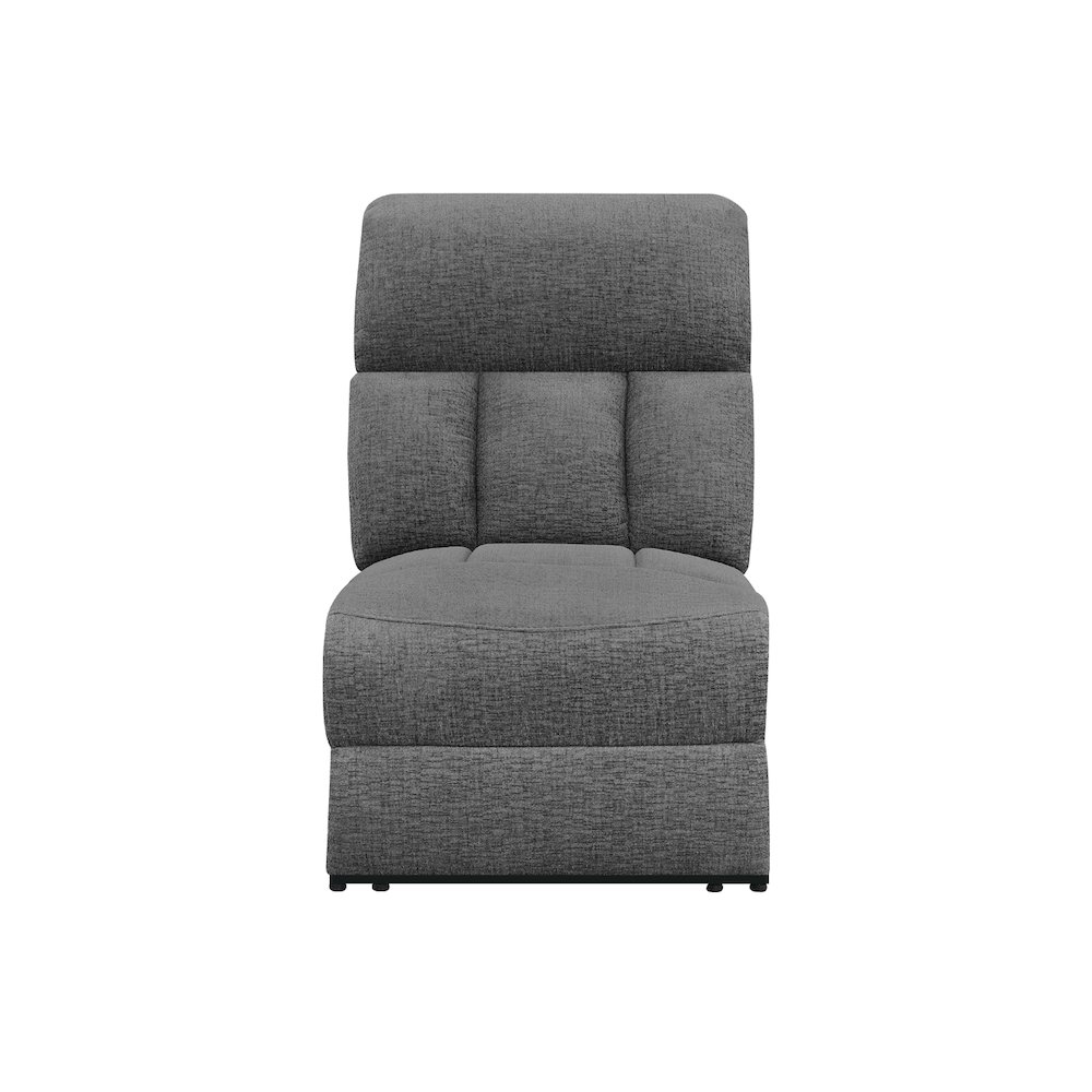 Modern/Contemporary Armless Power Recliner. Picture 1