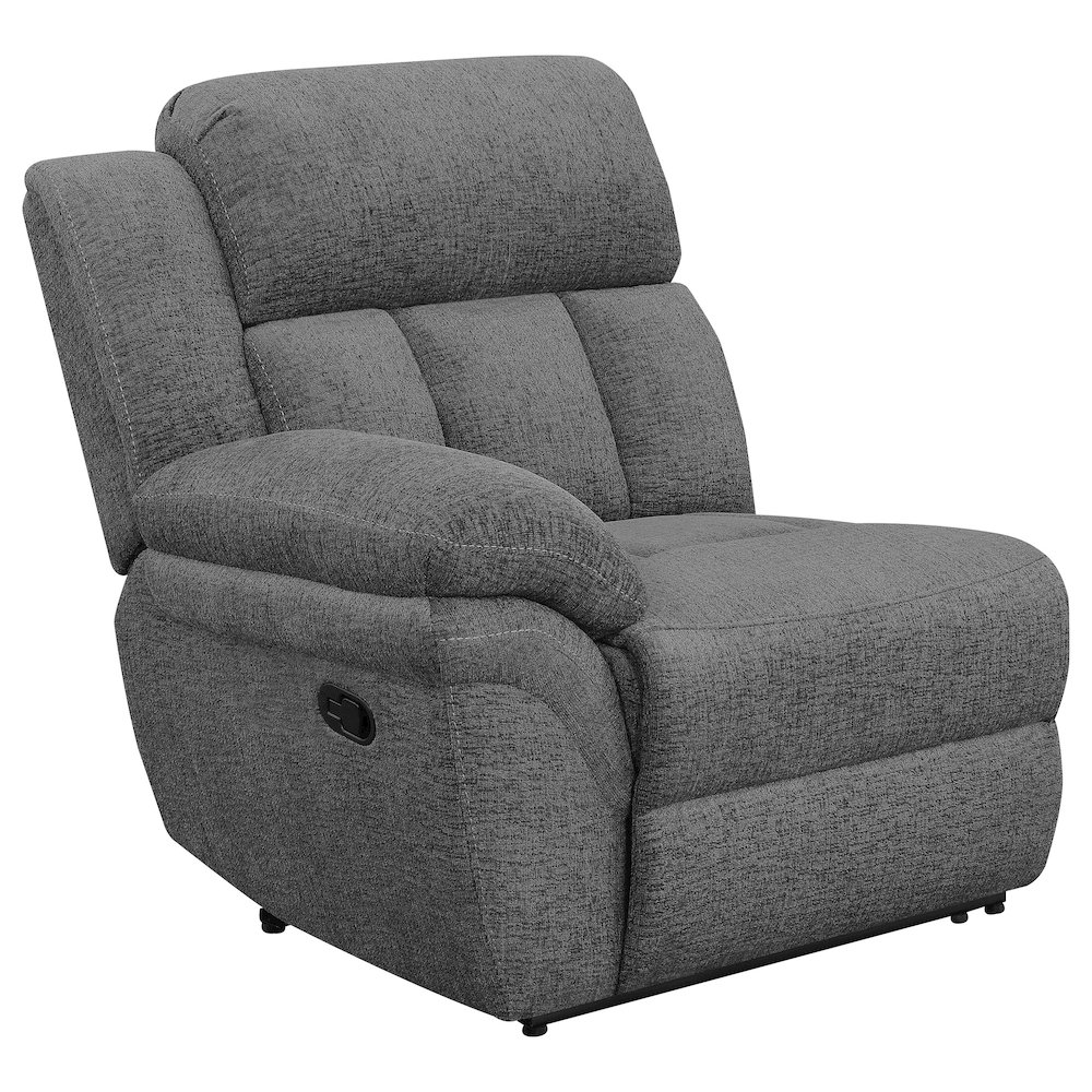 Bahrain Upholstered Motion Sofa Charcoal. Picture 2