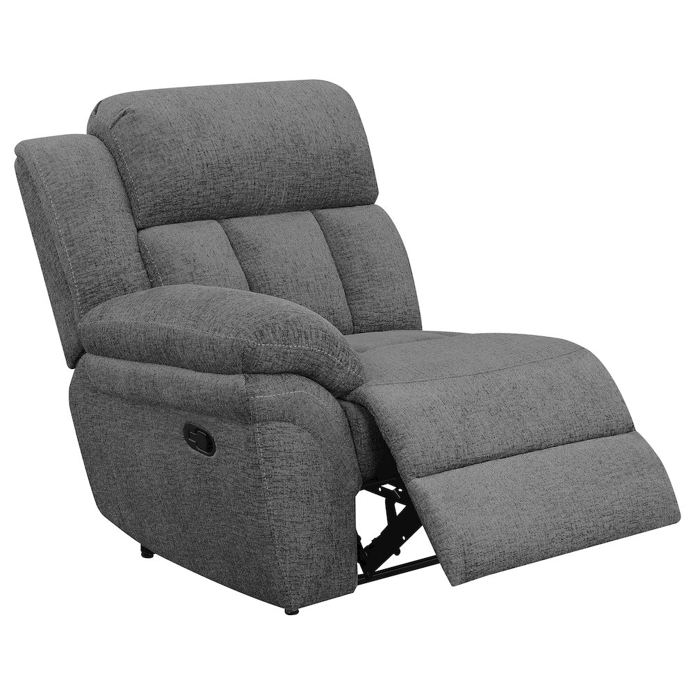 Bahrain Upholstered Motion Sofa Charcoal. Picture 3