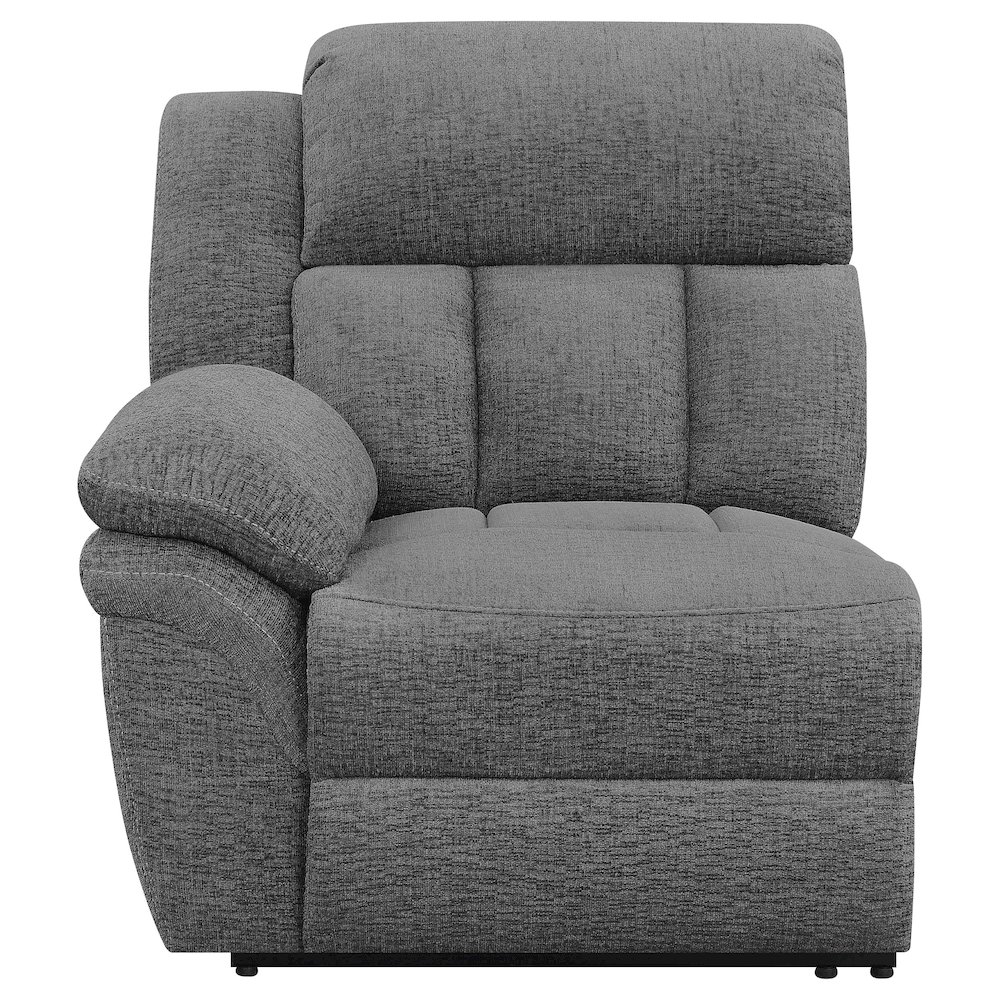 Bahrain Upholstered Motion Sofa Charcoal. Picture 4