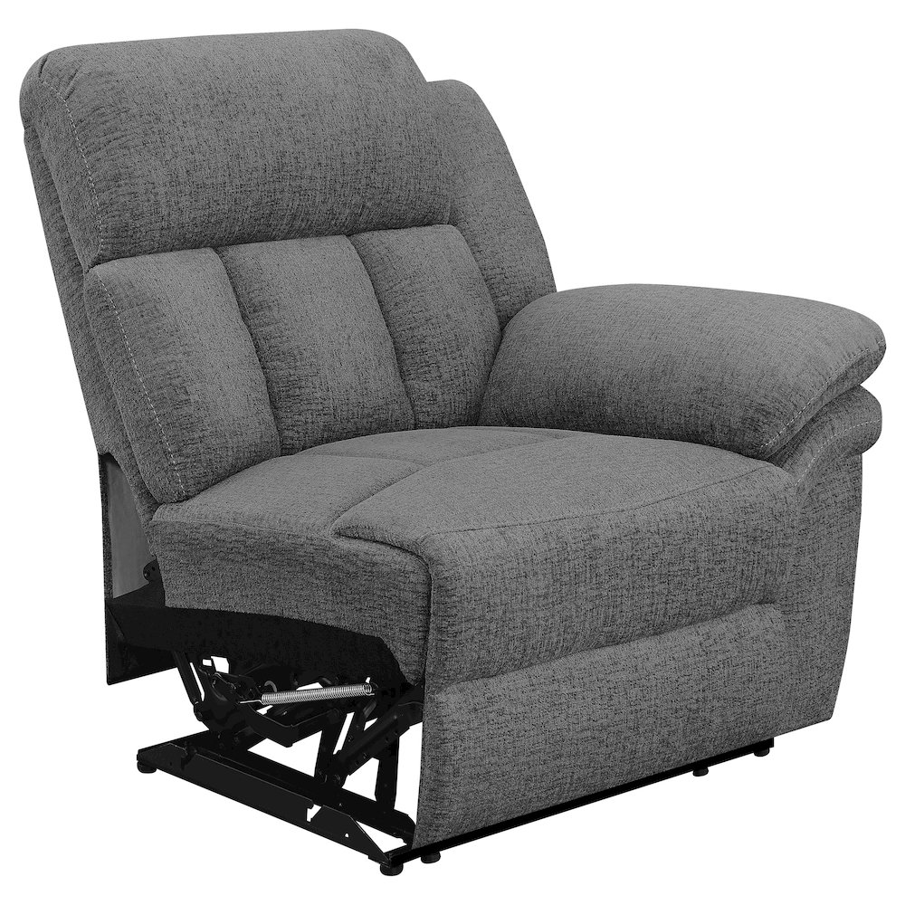 Bahrain Upholstered Motion Sofa Charcoal. Picture 7