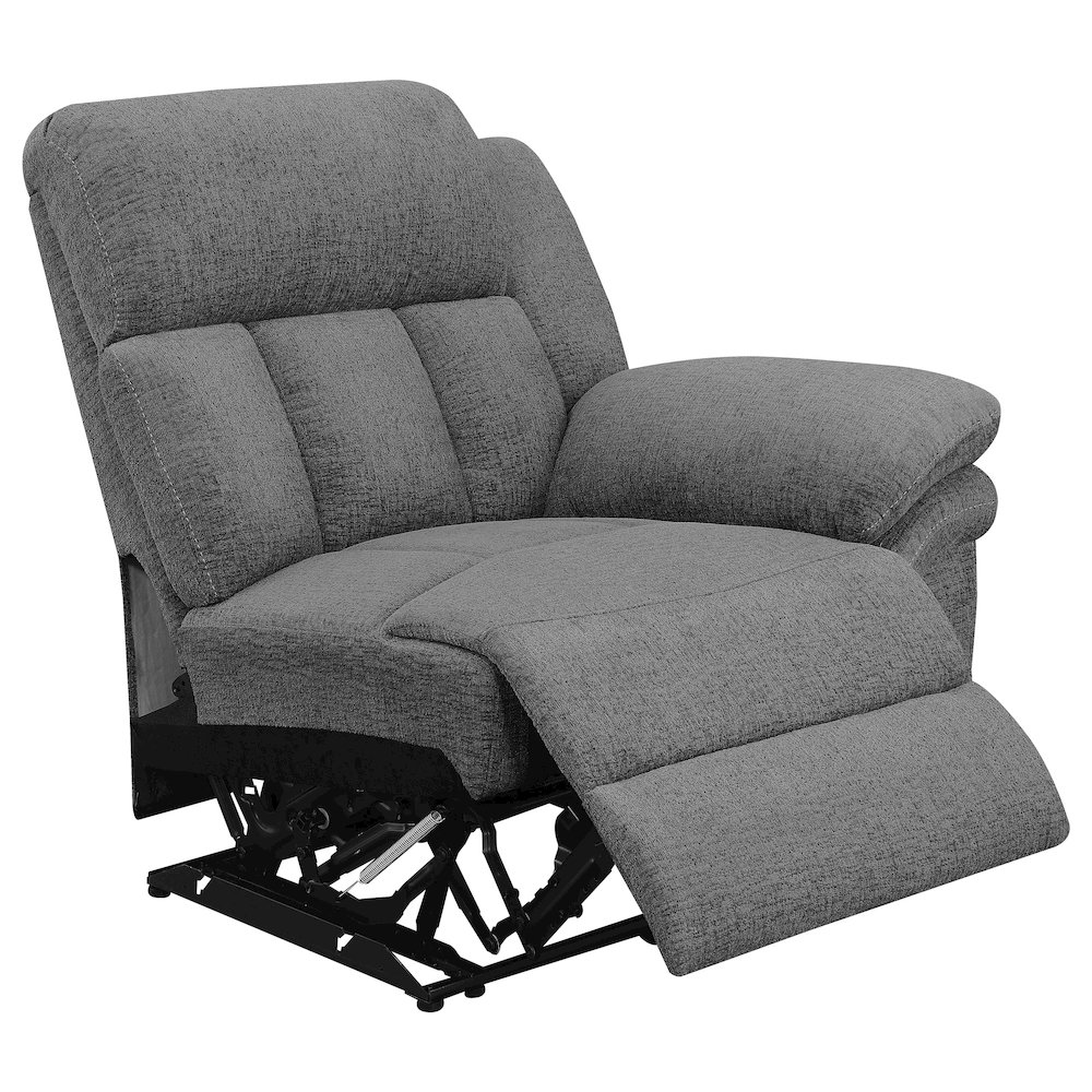 Bahrain Upholstered Motion Sofa Charcoal. Picture 8